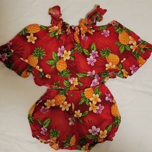 Infant Tropical Hawaiian Luau Set size 6M